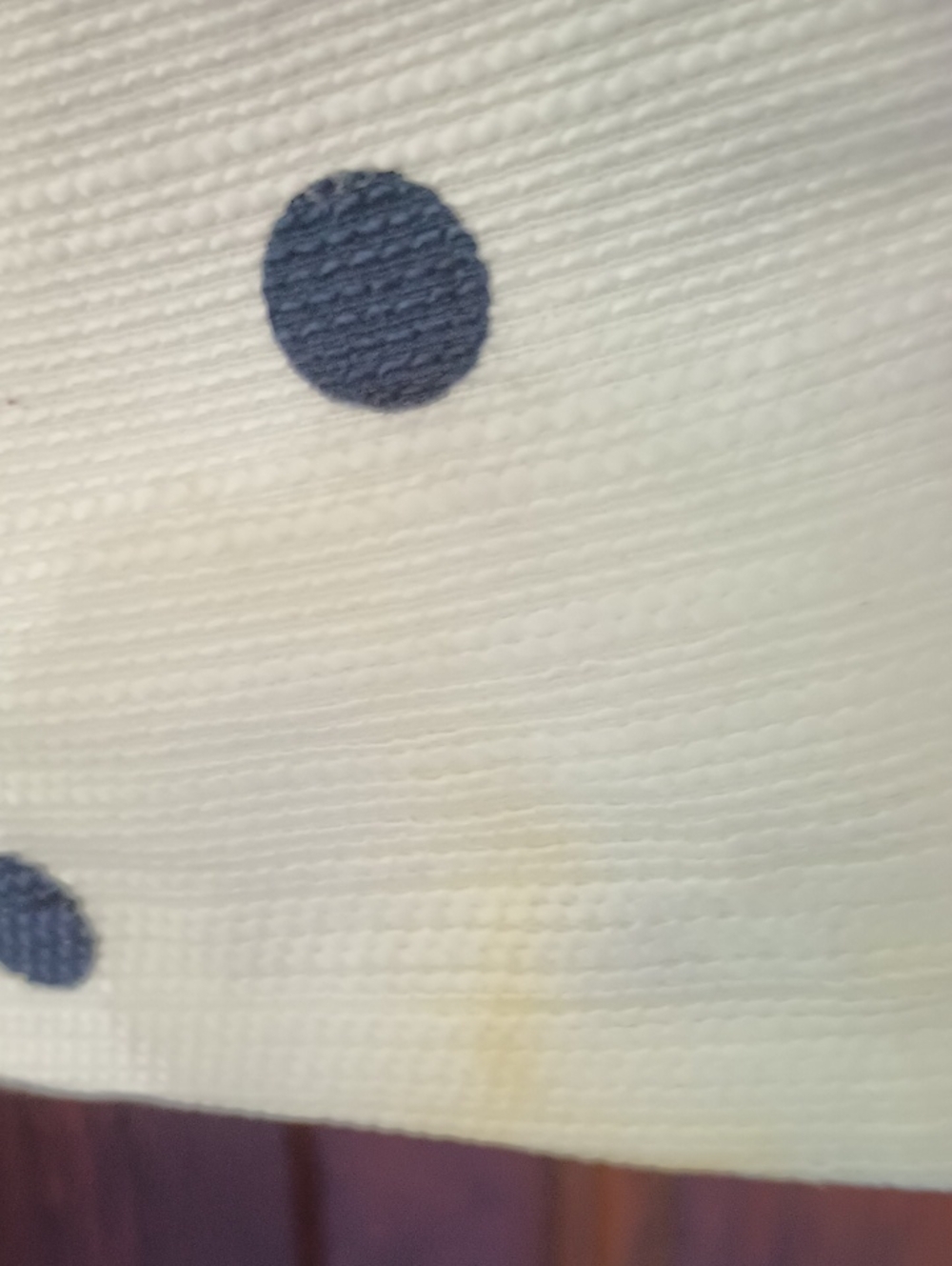 Talbots White Polka Dot Collarless Blazer with Navy Trim - Picture 7 of 7
